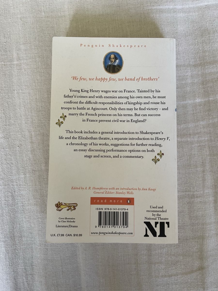 Libri: William Shakespeare Henry V, Penguin Buch – Usato da Hirzel venduto da carta9 1