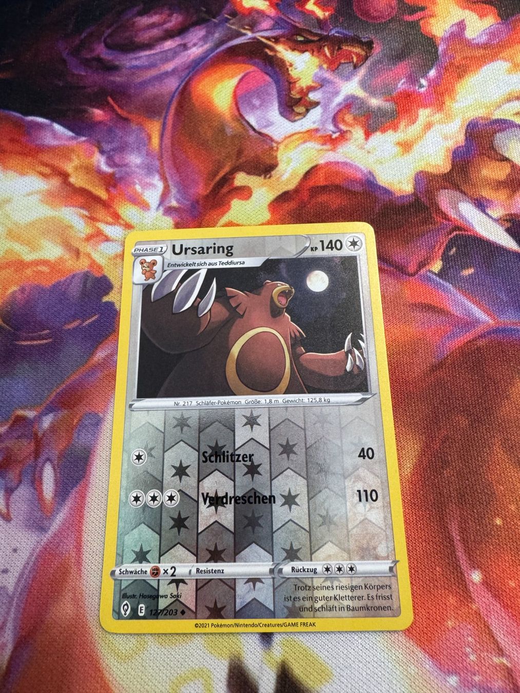 Pokémon Sammelbilder & Trading cards: Ursaring (EVS 127) / Reverse Holo / Drachenwandel – Neu (gemäss Beschreibung) aus Bülach von CherryBlu