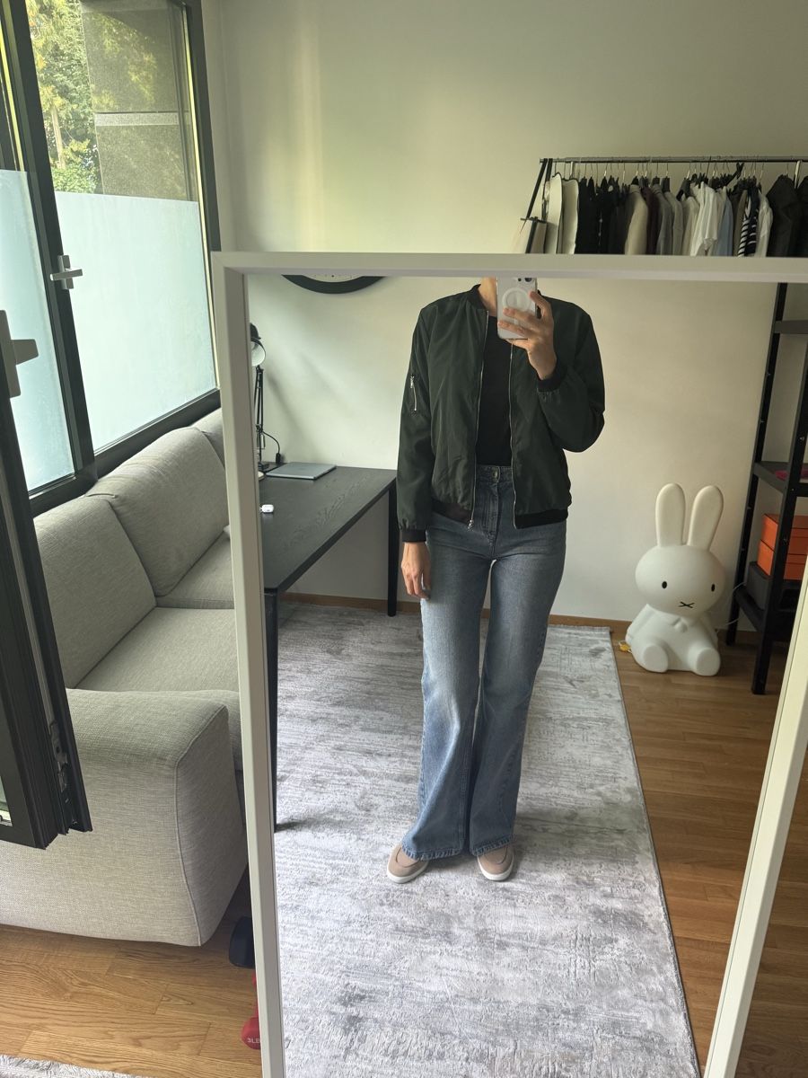 Jacken: Olive Green Bomber Jacket – Size S – Neu (gemäss Beschreibung) aus Genève von fat_5zzp 3