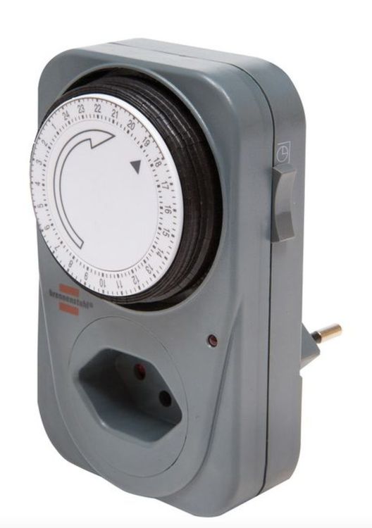 6x REV Zeitschaltuhr kompakt mechanisch weiß