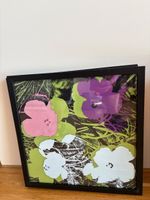 Andy Warhol flowers  30x30