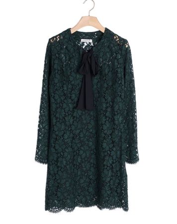 Kleid Sandro Paris Gr.1, grün aus Spitze