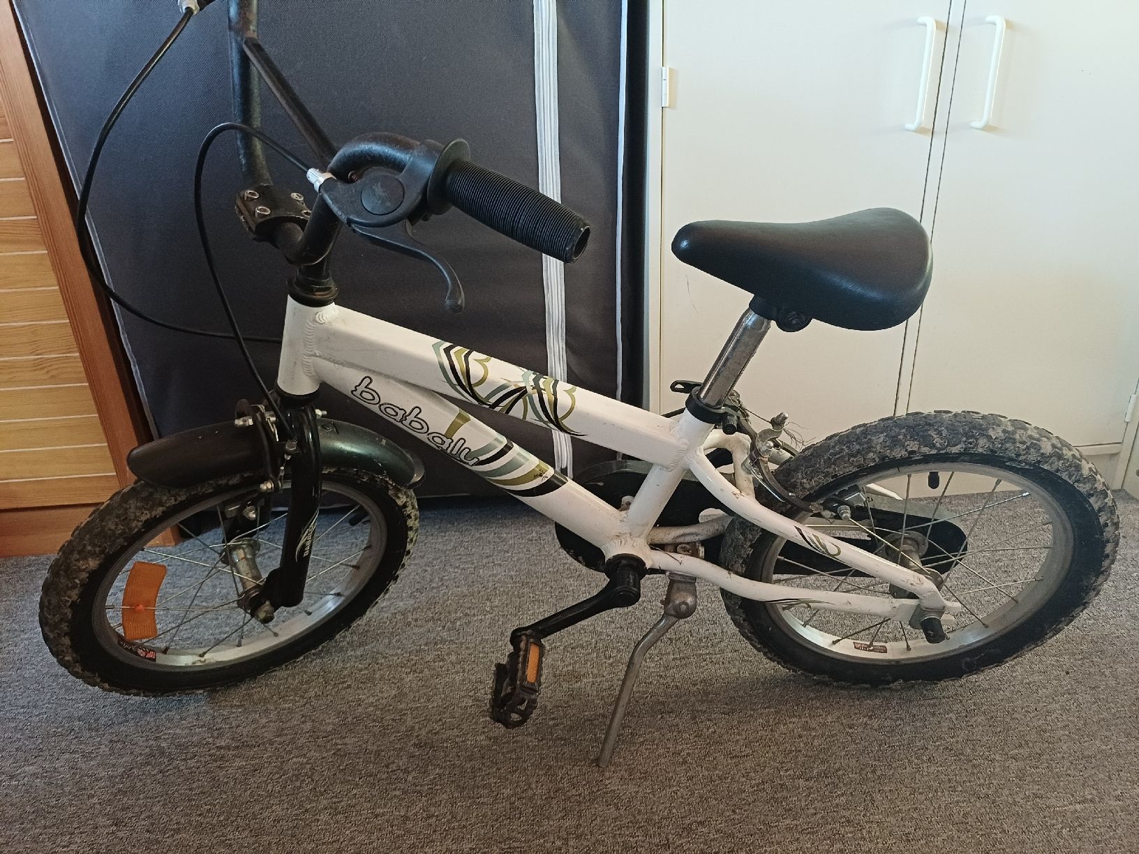 Velos: Kinderfahrrad weiss Babalu 16 Zoll – Gebraucht aus Windlach von lanuj
