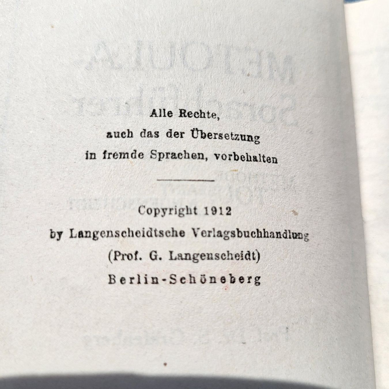 Libri: Sprachführer Spanisch von 1912 Metoula - Antik – Usato da Beringen venduto da Froggy4 2
