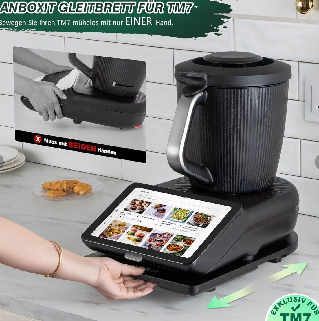 Thermomix Elettrodomestici da cucina: Thermomix TM7 Schiebeplatte – Nuovo (secondo la descrizione) da Büron venduto da Paba 1