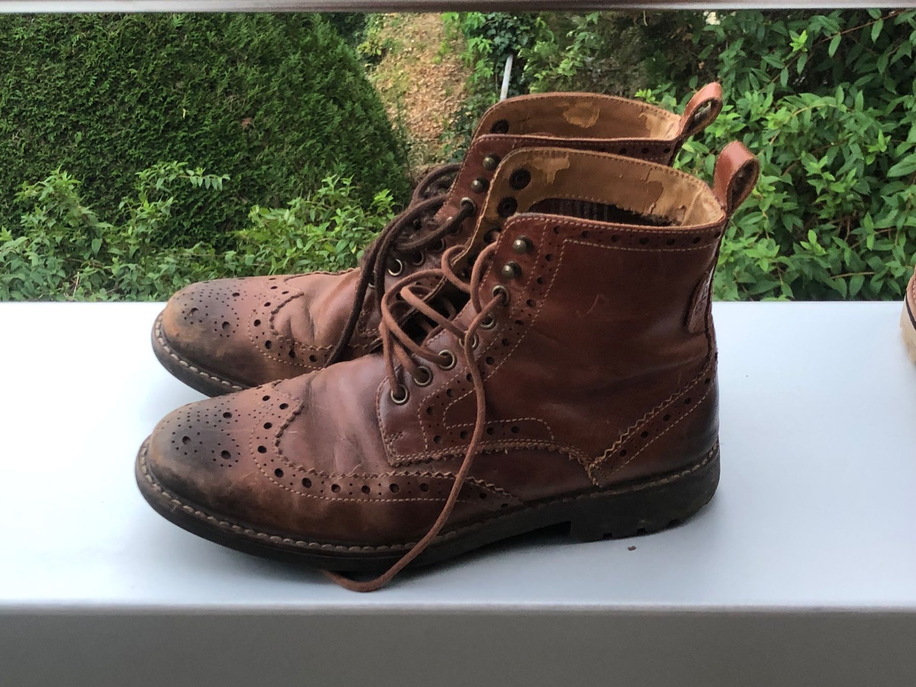 Clarks Scarpe da uomo: Burgundy Clarks service boots – Usato da Lausanne venduto da jul_jpm7 5