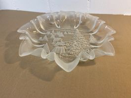 Weihnachtliche Glasschale