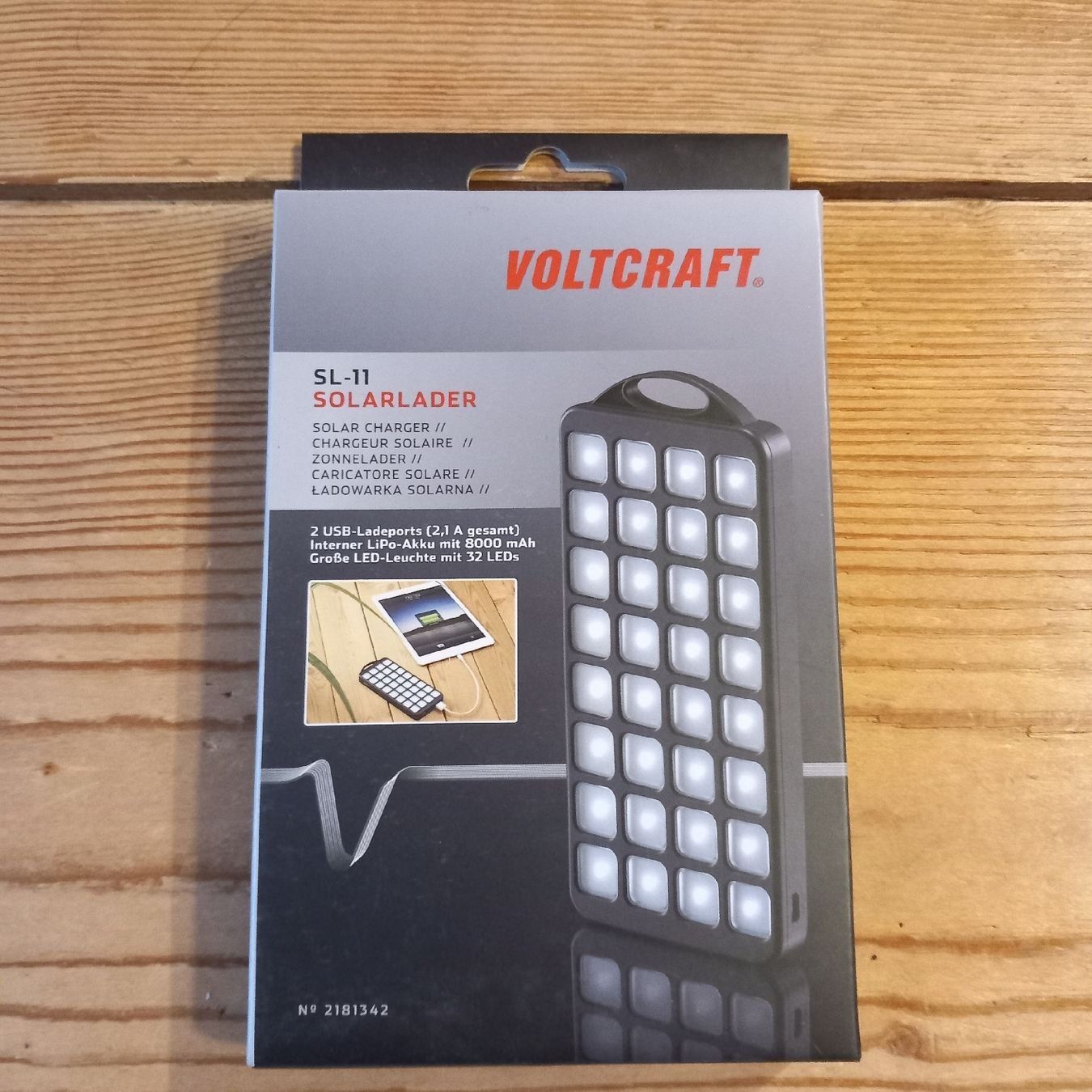 Caricabatterie: Voltcraft SL-11 Solar Ladegerät mit LED Lampe – Usato da Ebnat-Kappel venduto da blazzi