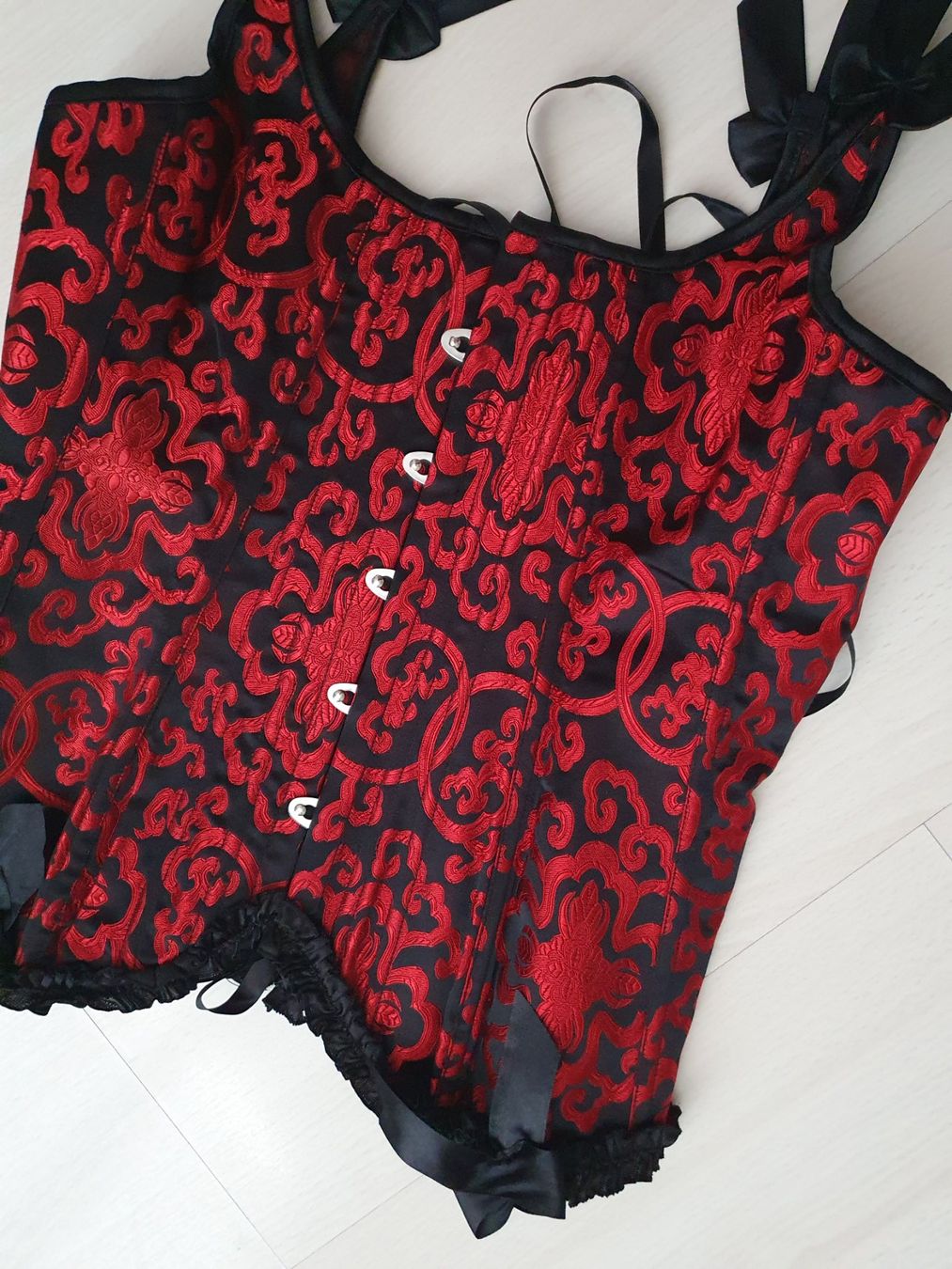 Autres dessous: Rot/schwarz Gothic Corsage Gr S/M – D'occasion à Münsingen par BlackTears-3 1