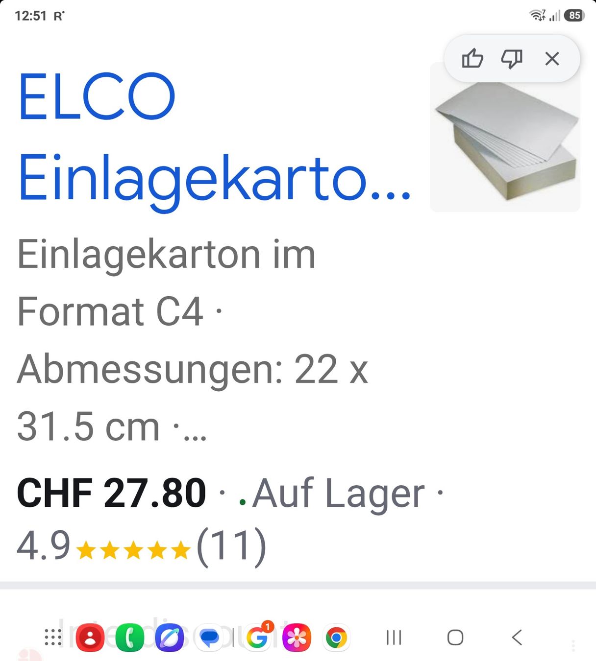 Buste & buste per spedizione: Elco Einlagekarton C4 – Nuovo e nell'imballaggio originale da Wikon venduto da _mc_speedy_ 1