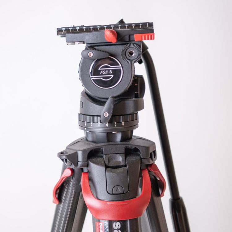 Trépied Sachtler ENG 2 CF Avec Hémisphère Nivellement + Sacoche Occasion