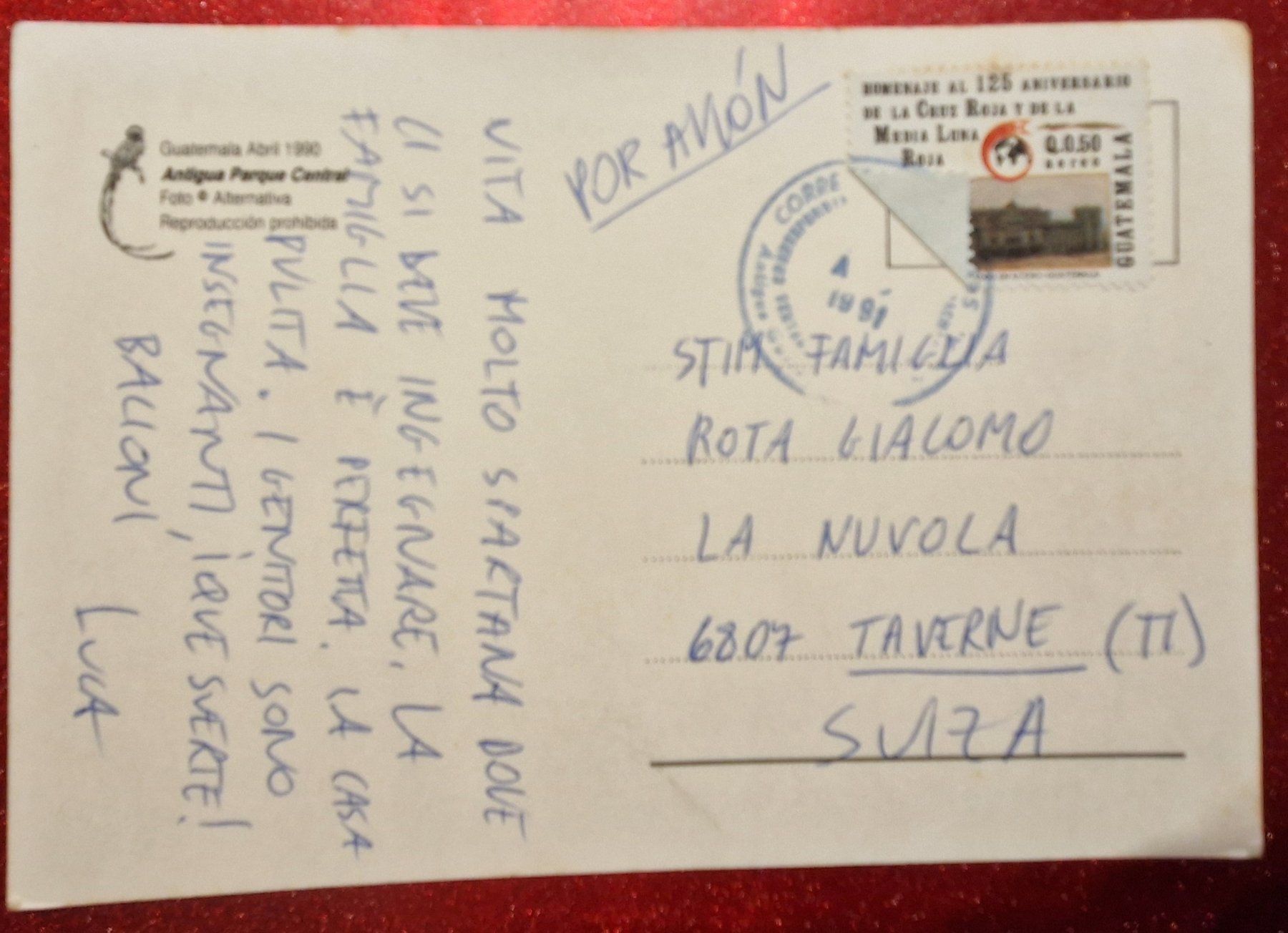 Cartoline postali: Antigua Guatemala, 1990 – Usato da Melchnau venduto da Arthurius 1