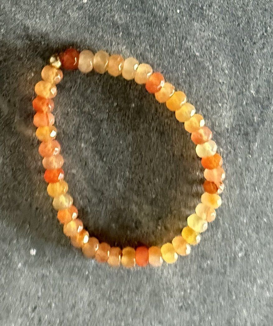 Bracciali & Braccialetti: Karneol Edelstein Armband mit Gummizug – Usato da Lommis venduto da manmarmi 3