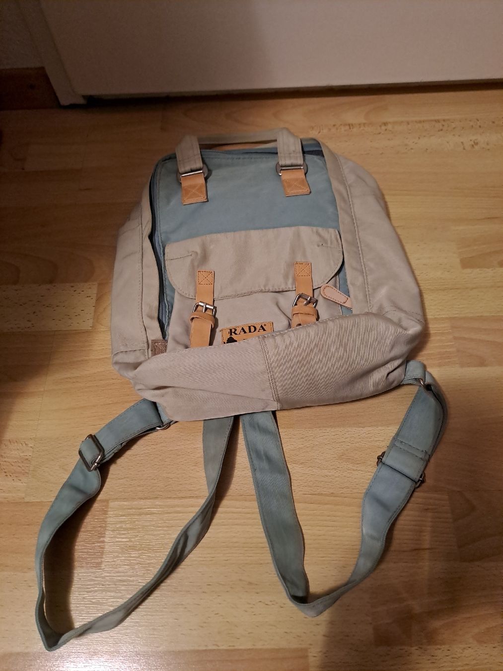 Zaini: Rada Rucksack Beige Blau – Usato da Wädenswil venduto da FrieBro 8