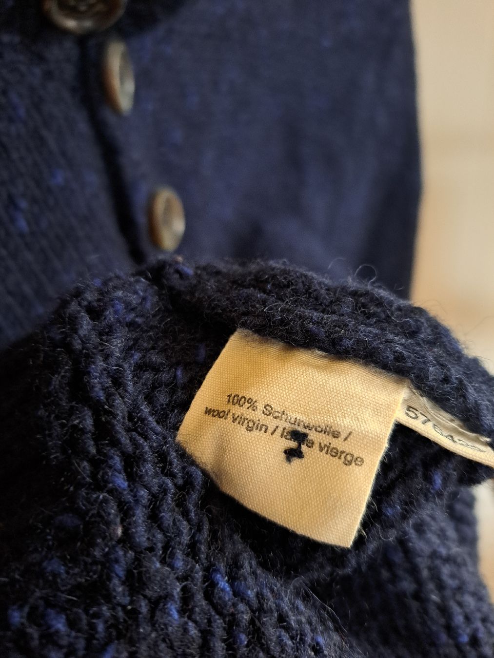 Hessnatur Maglioni & Felpe: HESSNATUR Wollpullover Henley Pullover Pulli 48 50 M L Wolle – Usato da Mollis venduto da Fauchi99 7