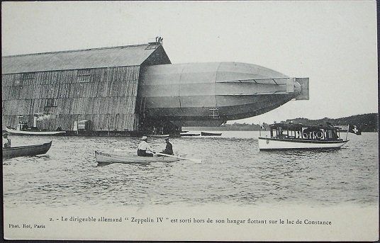 Cartoline postali: ZEPPELIN IV Hangar Bodensee – Usato da Jona venduto da philajona