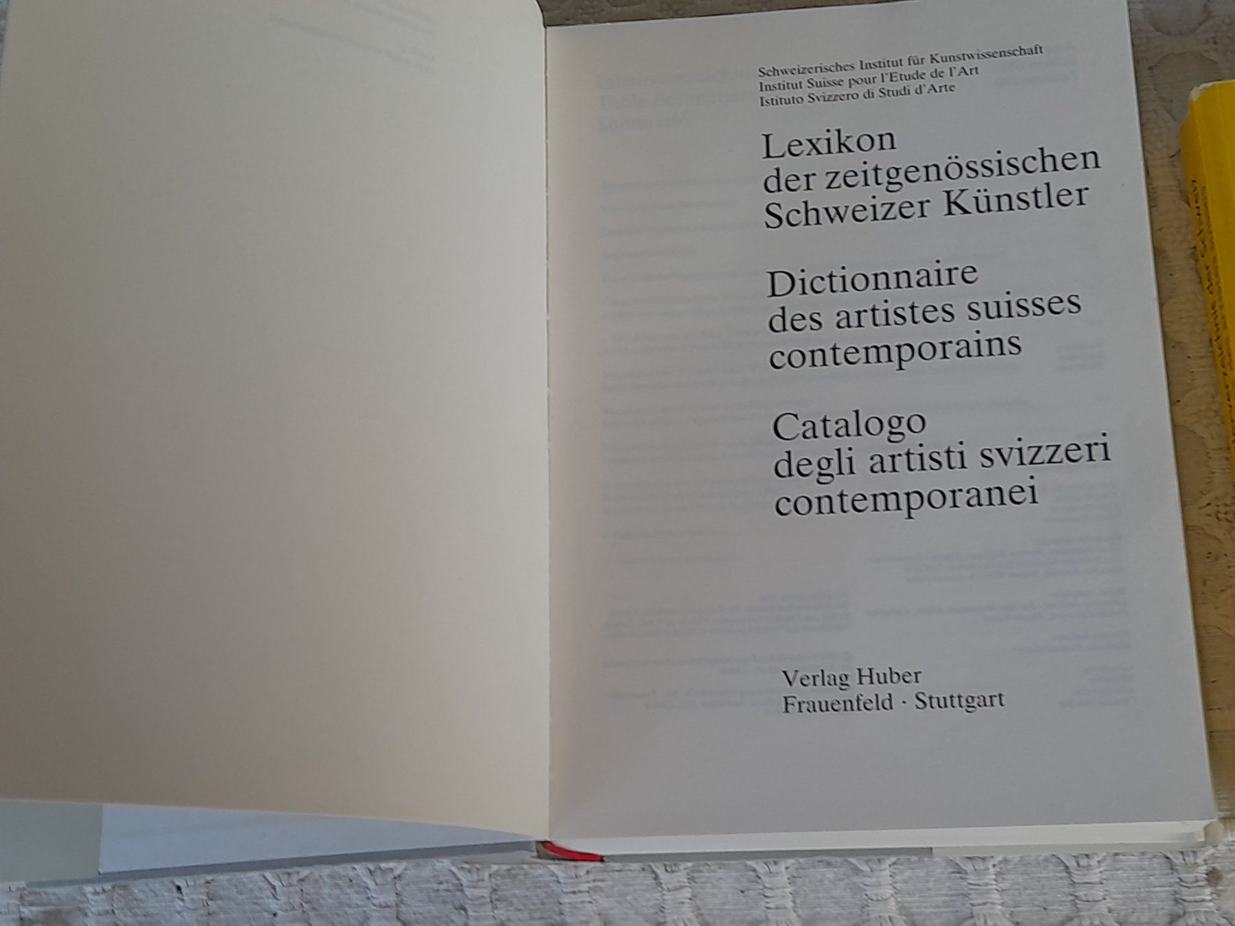 Livres: Div. Schweizer Künstler-Lexikon – D'occasion à Thun par Treff.....e 8