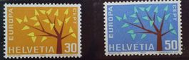 3440) 389Ab + 390Ab Abart kurzer Ast postfrisch Kt. 100.-