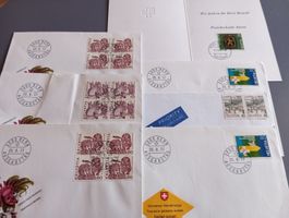 Briefmarken Sammlung Schweiz Ersttagsbriefe
