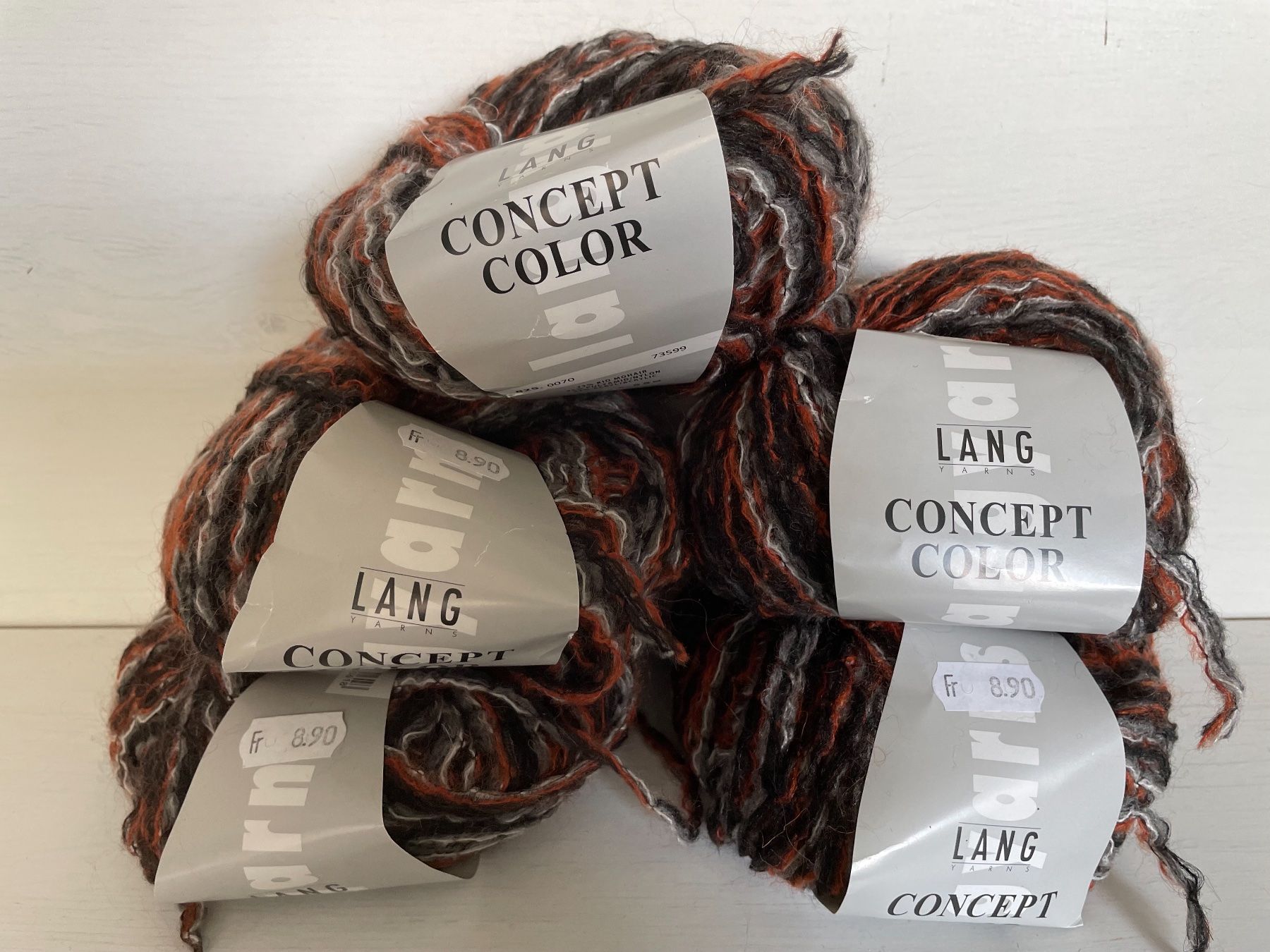 Lang Yarns Lana: 6 Knäuel Concept Color Lang Yarns – Nuovo (secondo la descrizione) da Büsserach venduto da bor_s88m 1