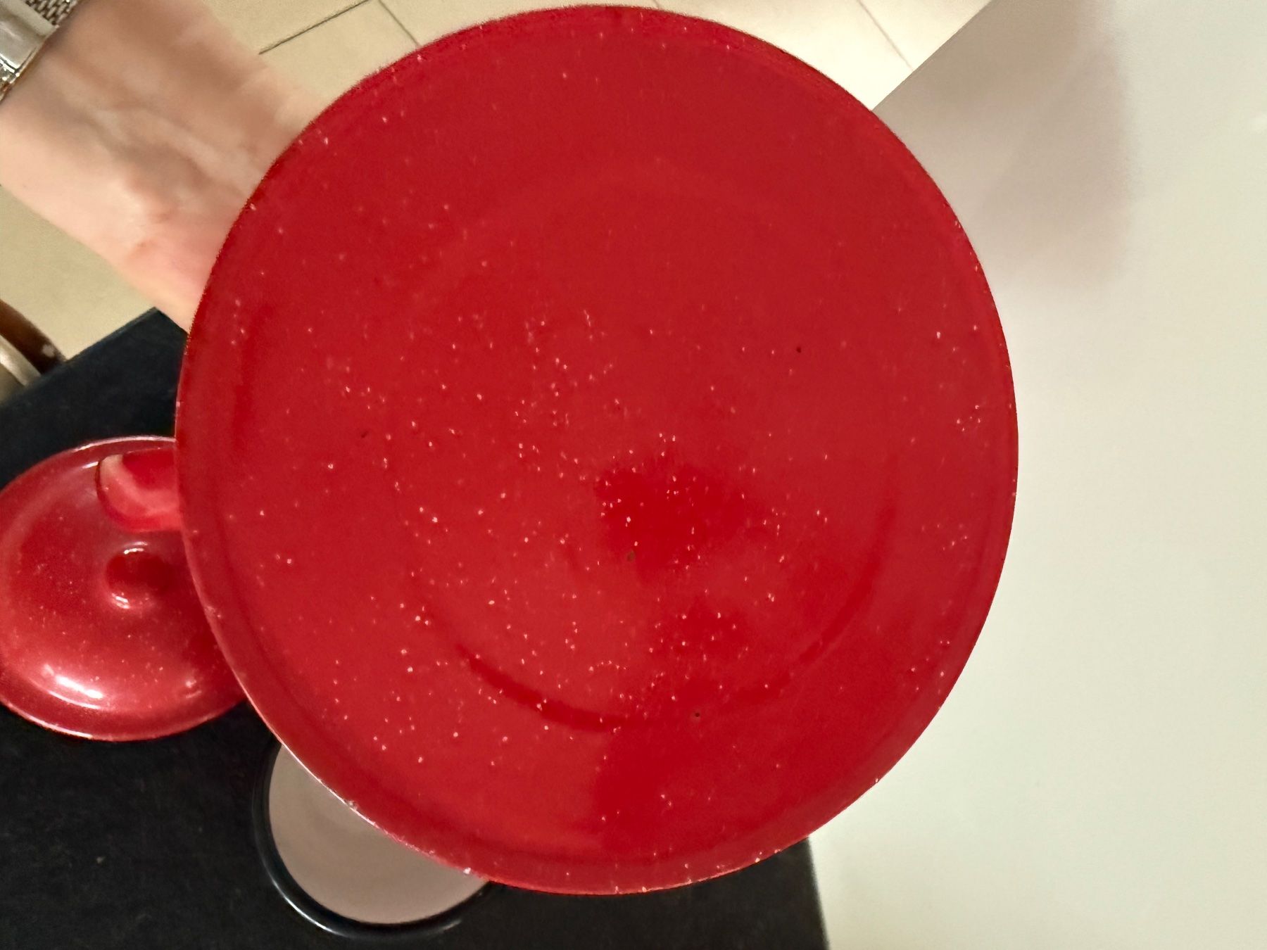 Caraffe: Vintage Emailekrug mit Tasse – Usato da Kirchdorf venduto da Vintagewunder 6