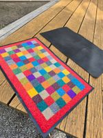 Fussmatte bunte Karos 74 x 45 cm
