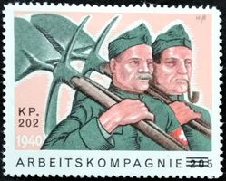 Soldatenmarke 2.WK, Arbeits Kp 202, Aufdr (205), Wi HD-Arb 9