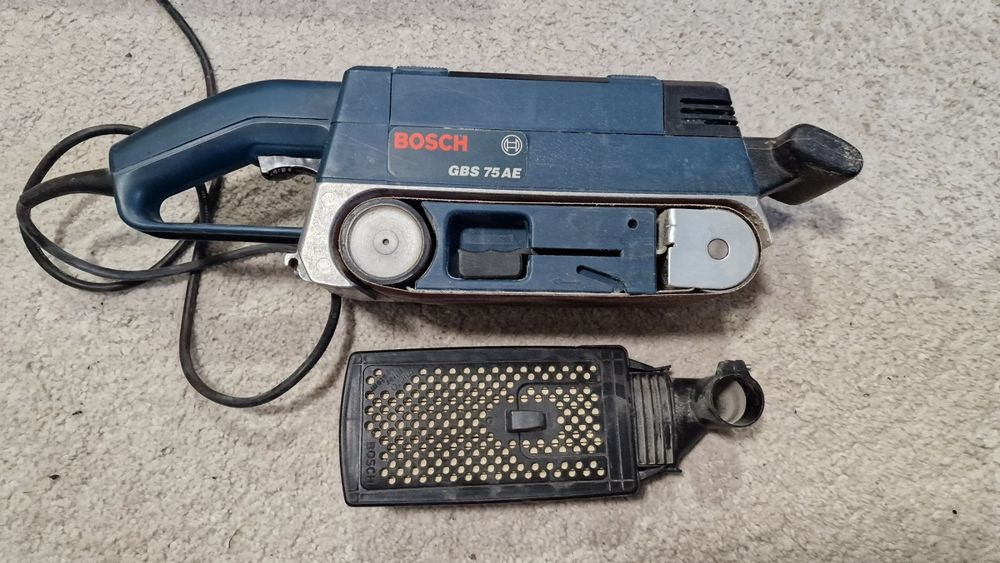 Verwunderlich Bandschleifer Bosch Blau Bilder