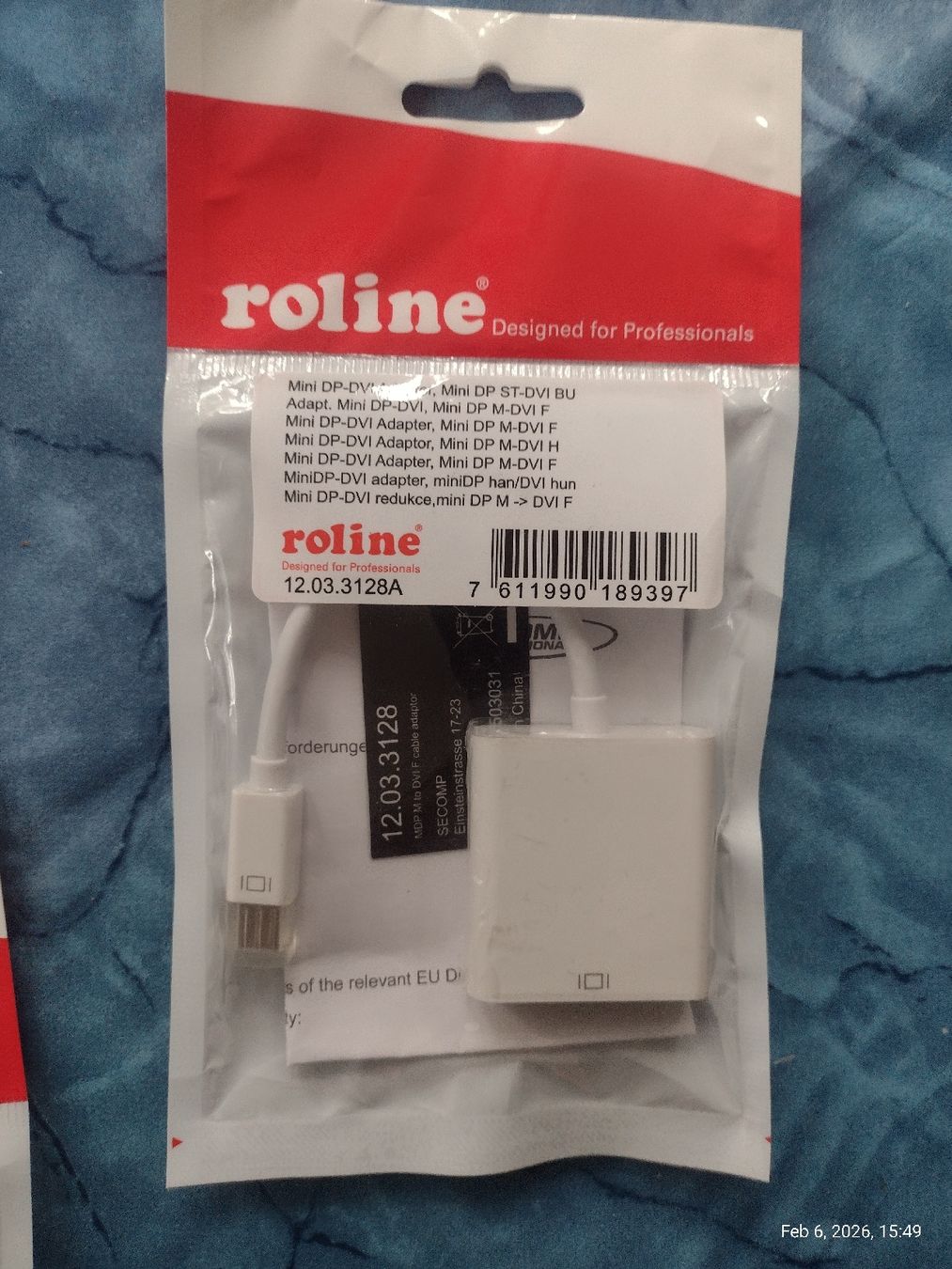 Laufwerke & Adapter: Roline Mini DisplayPort to DVI Adapter - New in Package – Neu und originalverpackt aus Zürich von TrainLine 1