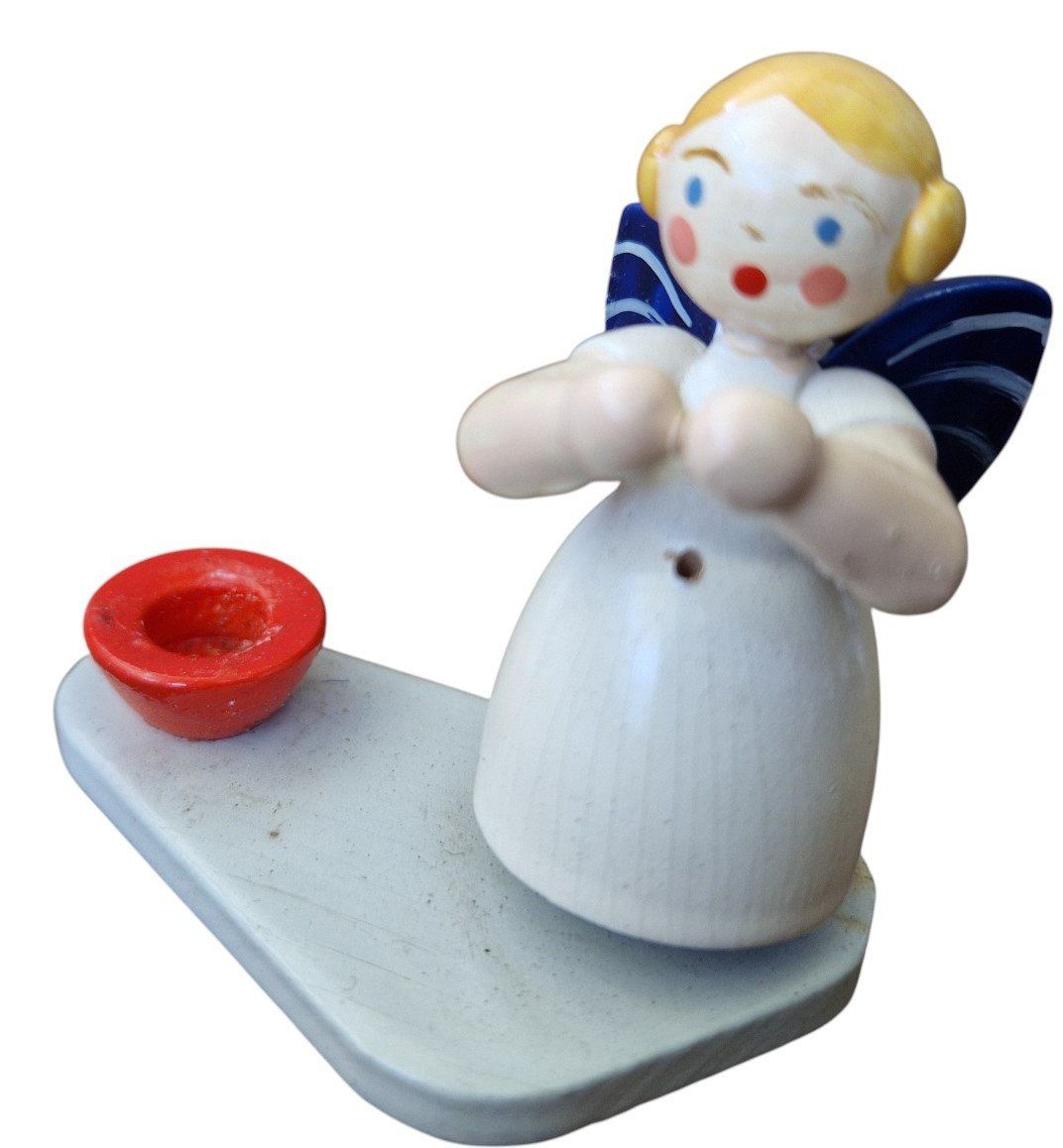 Statuette: Erzgebirge Kerzenhalter Engel – Usato da Mörschwil venduto da lindaswunderkiste 1