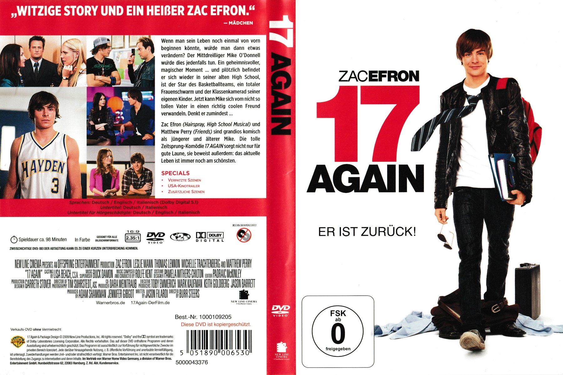 Tutti i DVDs: DVD - 17 Again – Back to High School – Usato da Langnau am Albis venduto da MediaRescuerKeLoX