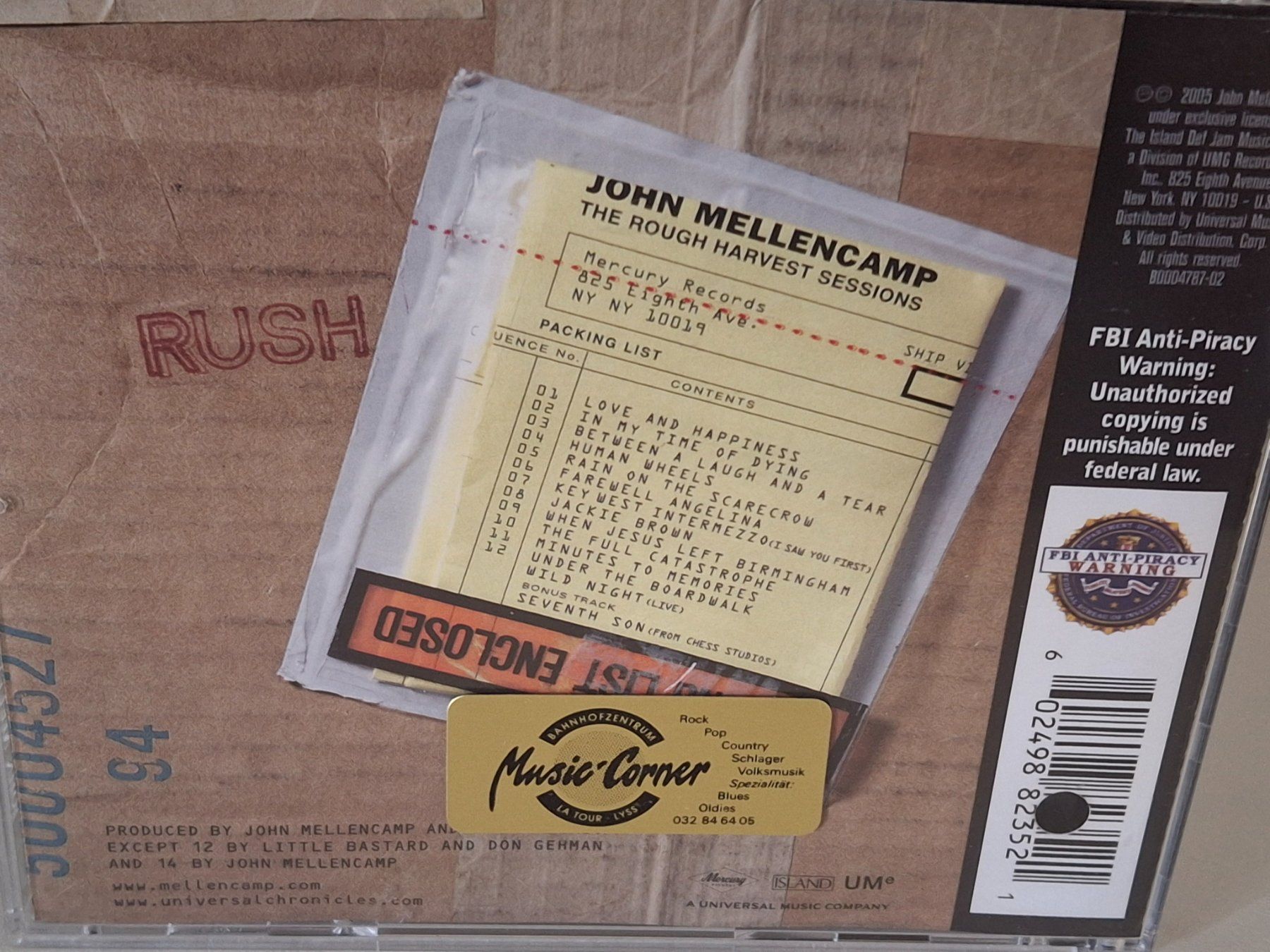 CDs: CD John Mellencamp -  Rough Harvest – Gebraucht aus Aarberg von Jackup1 1