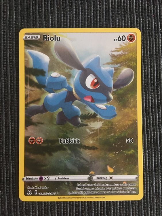 Pokemon Riolu GG 26 Zenit der Könige DE | Kaufen auf Ricardo