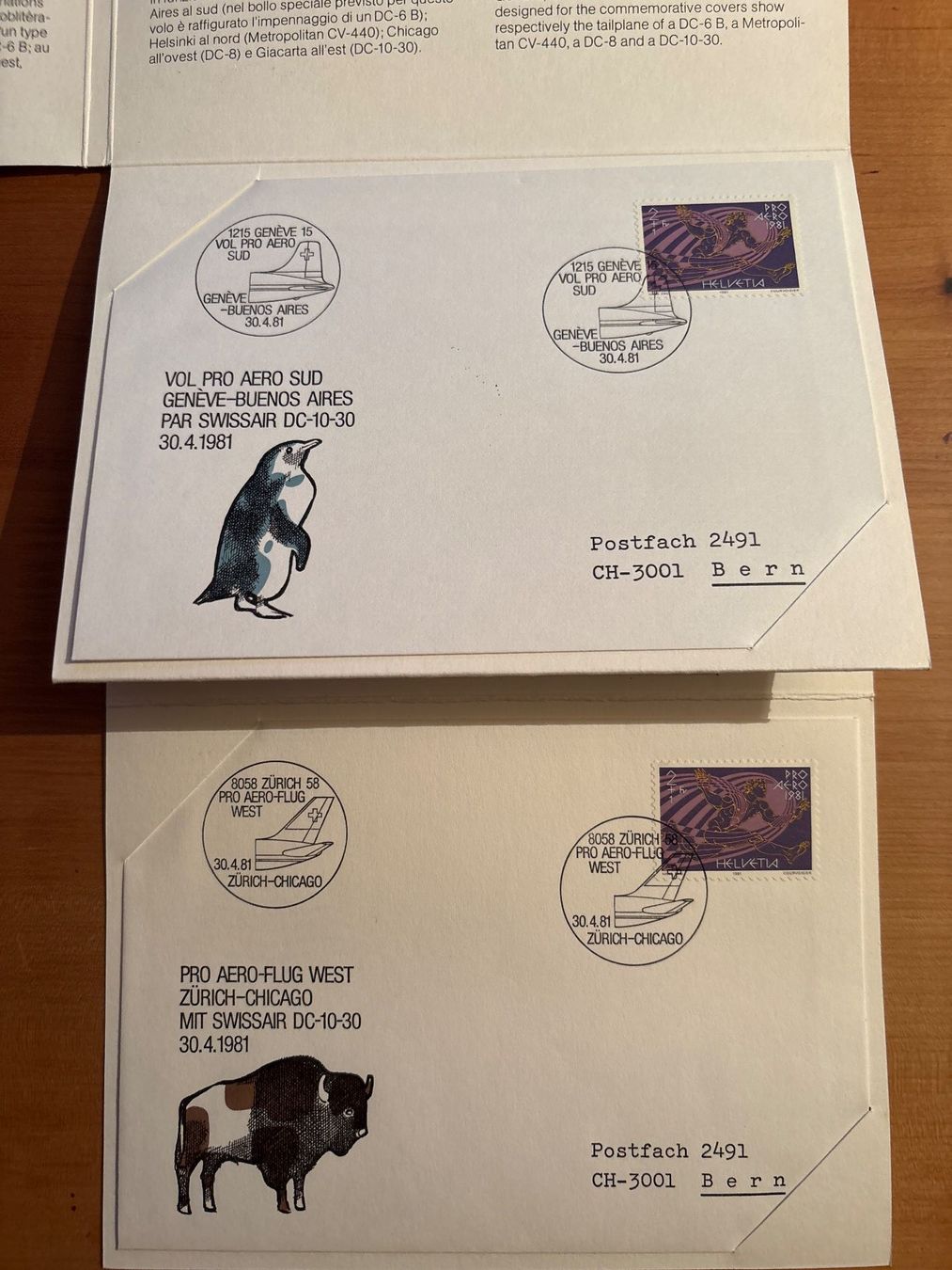 Alle Briefmarken: Flugpostheft - Swissair 1931-1981 – Neu (gemäss Beschreibung) aus Meggen von bdobdo 2