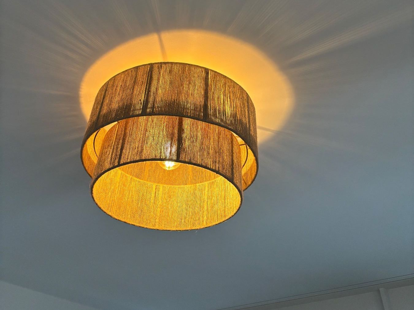 Kronleuchter & Deckenlampen: Deckenlampe Jute Stoff neuwertig – Gebraucht aus Geroldswil von ele_7hkp