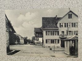 Alte PK / Ober Stammheim - Marktplatz Gelaufen 1913