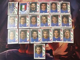 Panini WM Germany 2006 - Italien Mannschaft Komplett