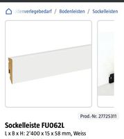Sockelleisten mit Wandbefestigung