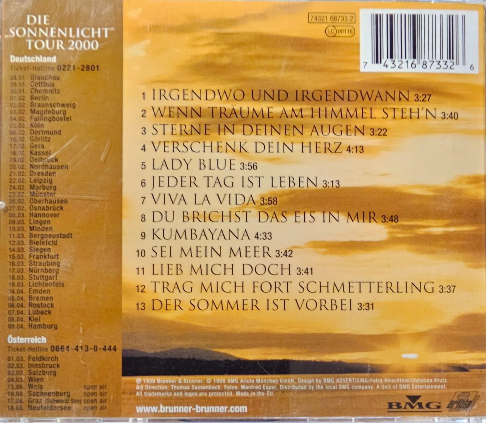 CD: Brunner & Brunner – Sonnenlicht – Usato da Wahlen b. Laufen venduto da Cg10 1