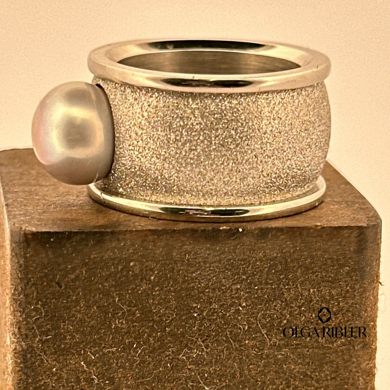 Olga Ribler Anelli: Perlen Ring Edelstahl Grösse 56 – Nuovo (secondo la descrizione) da Luzern venduto da Schmuckoutlet 2