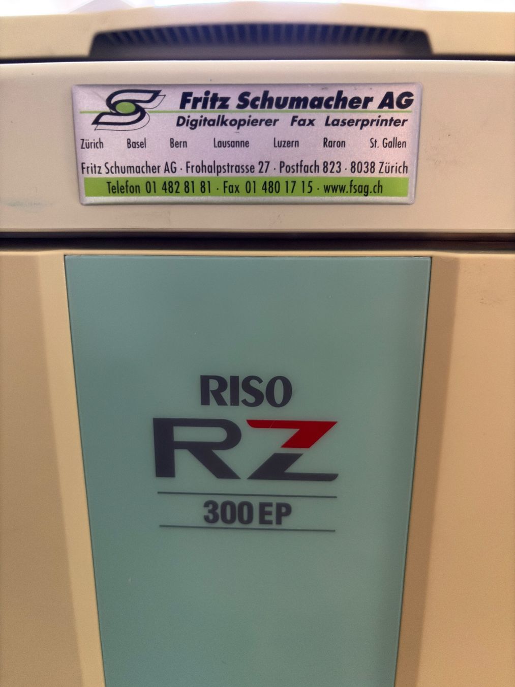 Imprimantes: alter Risodrucker RISO RZ 300 EP – D'occasion à Rütihof par asc1997 8
