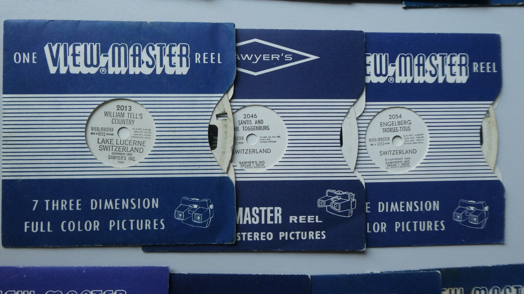 View-master Giocattoli: View-Master gaf rot Viewmaster 3D Scheiben Sawyer's View – Usato da Frauenfeld venduto da Astra13 6
