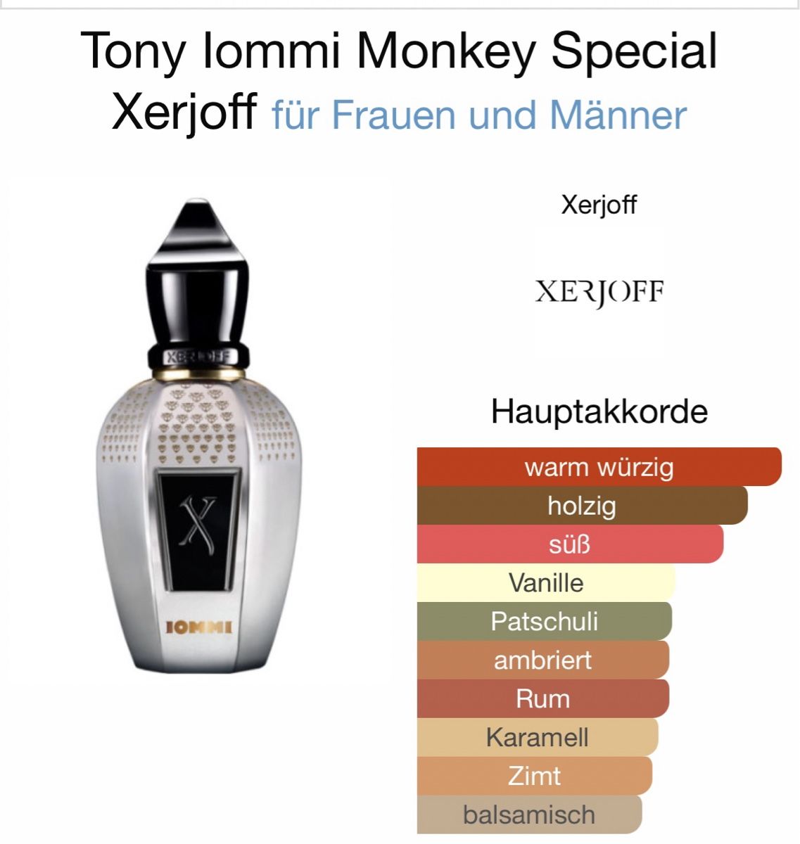Xerjoff Profumi & Eau de Toilette: Xerjoff Tony Iommi Monkey Special EDP 2ML Probe – Nuovo (secondo la descrizione) da Düdingen venduto da parfum_tester 3