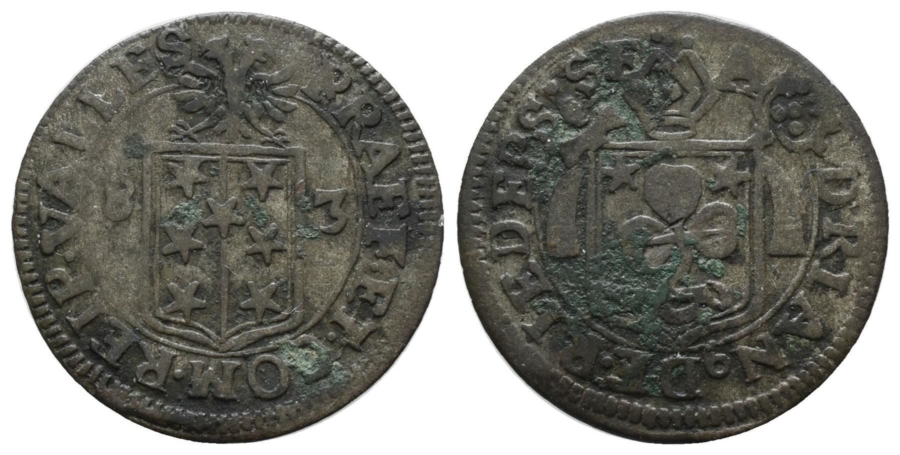 Tutti le monete: Wallis Halbbatzen 1683  /2267 – Usato da Trimbach venduto da Solothurn1