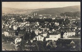 Winterthur, Totalansicht mit Fernblick a