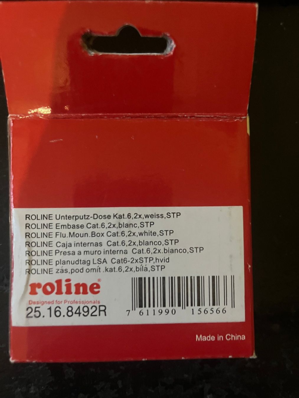 Spine: Netzwerkdose Unterputz RJ45 Roline – Nuovo e nell'imballaggio originale da Hubersdorf venduto da Gewonnen 1