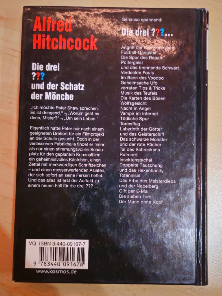 Libri: Die drei ??? und der Schatz der Mönche – Usato da Niederglatt ZH venduto da 04iboT 1
