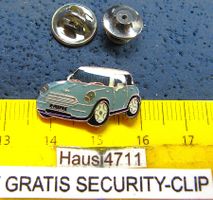 MINI COOPER AUTO PIN GLASIERT MIT SECURITY-CLIP
