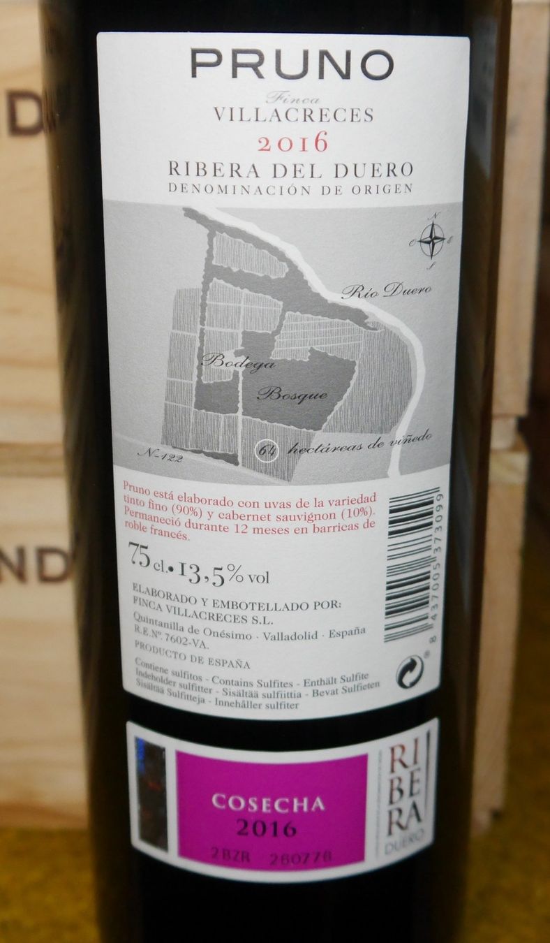 Wein: 10 Flaschen Pruno 2016 Ribera del Duero – Neu (gemäss Beschreibung) aus Riein von Trolleytroll 1