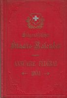 Eidgenössischer Staats-Kalender 1904